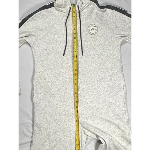 Fabletics Fleece Hooded One Piece Womens MED Gray‎ Pockets Zipper Cozy - Picture 14 of 16